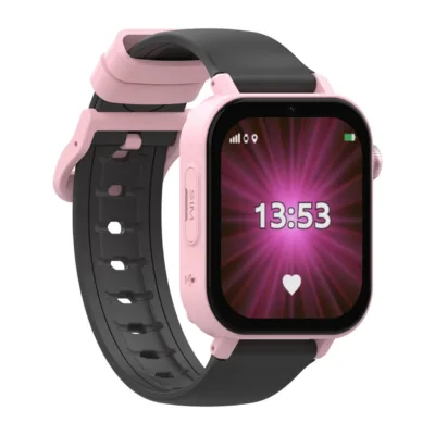 KiDiZ KIDI KW_M_CNCT_N 4G 1,85" IP67 GPS roosa/must laste nutikell kaameraga Android/iOS-ile