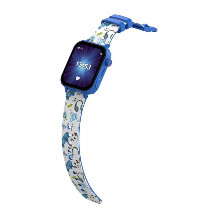 KiDiZ KIDI KW_M_CNCT_R 4G 1,85″ sinine laste nutikell, GPS, videokõne, IP67, NanoSIM, silikoonrihm – 2