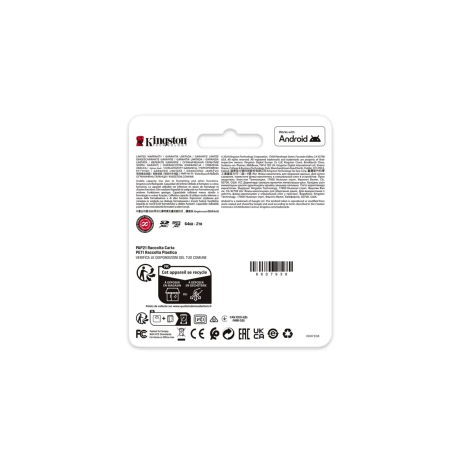 Kingston Canvas Go Plus Gen4 SDCG4/512GBSP 512GB UHS-I U3 V30 A2 microSDXC mälukaart 200MB/s ilma adapterita – 4