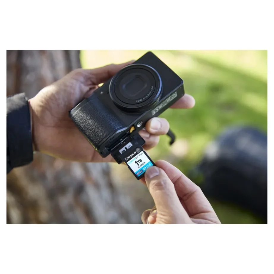 Kingston Canvas Go! Plus SDG4/1TB 1TB 200MB/s UHS-I U3 V30 SDXC mälukaart, must – 2