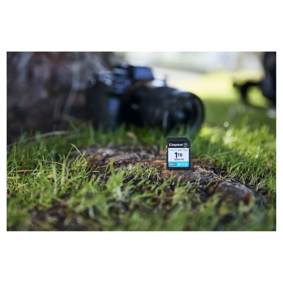 Kingston Canvas Go! Plus SDG4/1TB 1TB 200MB/s UHS-I U3 V30 SDXC mälukaart, must – 3
