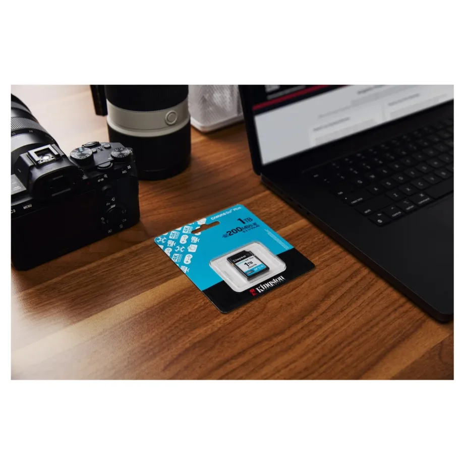 Kingston Canvas Go! Plus SDG4/1TB 1TB 200MB/s UHS-I U3 V30 SDXC mälukaart, must – 10