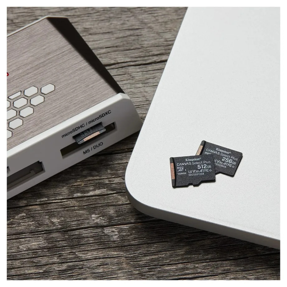 Kingston Canvas Select Plus SDCS2/512GB 512GB microSDXC UHS-I U3 V30 A1 mälukaart 100MB/s Androidi seadmetele, SD-adapteriga – 7