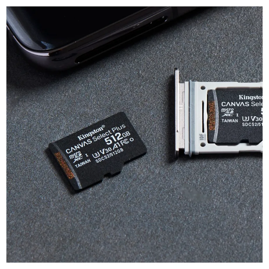 Kingston Canvas Select Plus SDCS2/512GB 512GB microSDXC UHS-I U3 V30 A1 mälukaart 100MB/s Androidi seadmetele, SD-adapteriga – 9