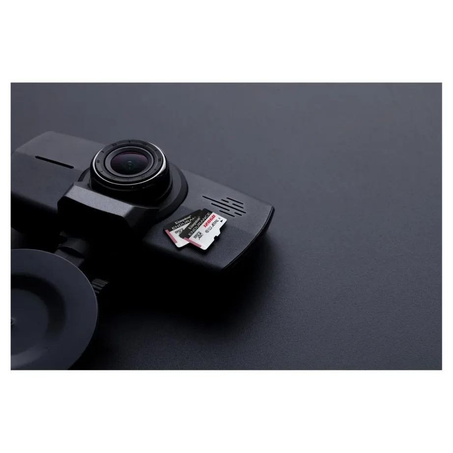 Kingston High Endurance SDCE/128GB 128GB microSD Class 10 UHS-I U1 A1 mälukaart, 95 MB/s lugemiskiirus, IPX7 veekindel, valge/must, 1 tk pakendis – 3