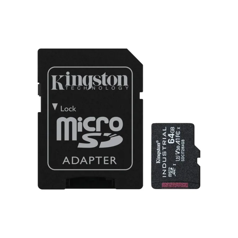 Kingston SDCIT2/64GB 64 GB UHS-I U3 V30 A1 MicroSDXC mälukaart must, SD-adapteriga, tööstuslik -40...85°C
