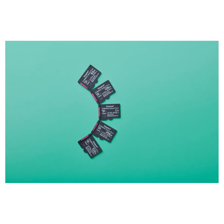 Kingston SDCS3/64GBSP 64GB microSDXC UHS-I A1 Class 10 V10 mälukaart 100 MB/s ilma adapterita – 2