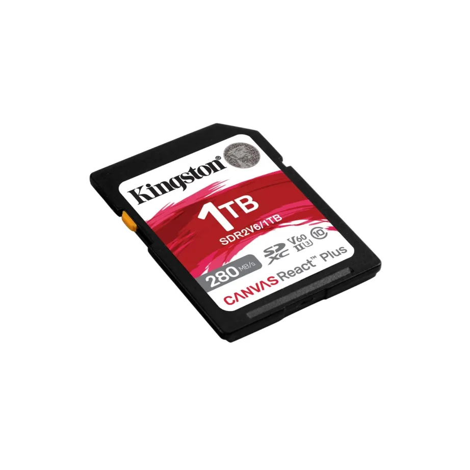 Kingston SDR2V6/1TB 1TB SDXC UHS-II V60 U3 280MB/s mälukaart professionaalseks 4K/Full HD salvestamiseks – 4