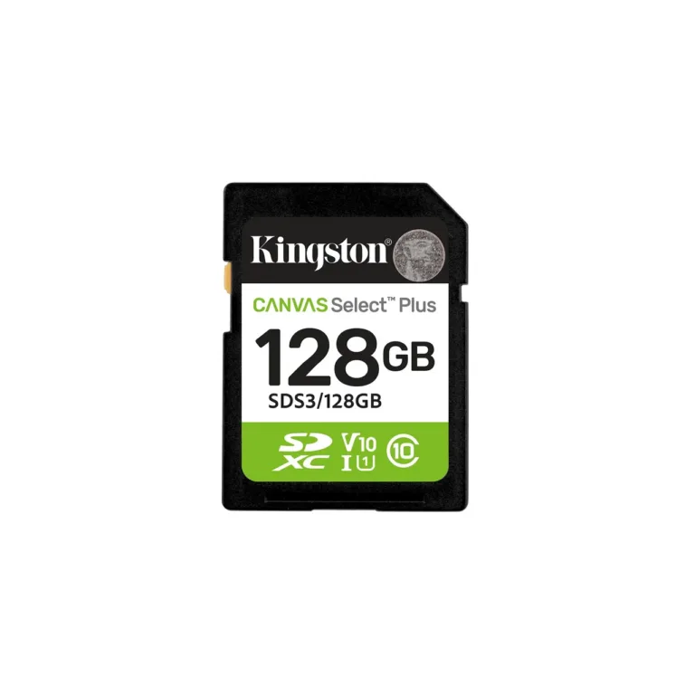 Kingston SDS3/128GB Canvas Select Plus Gen3 128GB 150MB/s UHS-I Class 10 V10 SDXC mälukaart