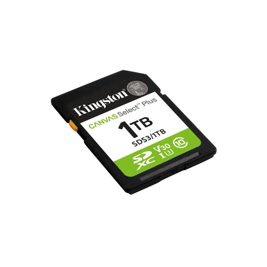 Kingston SDS3/1TB 1TB SDXC UHS-I U3 V30 mälukaart, 150MB/s lugemiskiirus, must/valge/roheline – 7