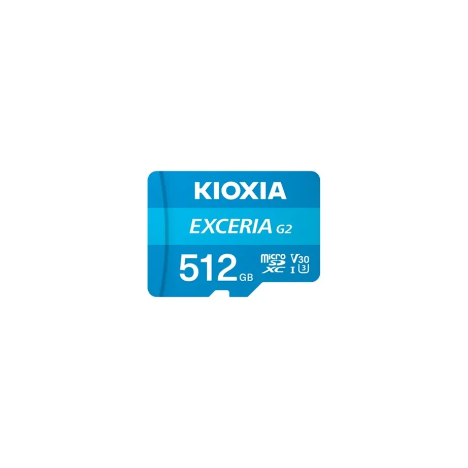 Kioxia LMEX2L512GG2 512GB MicroSDHC Class 10 UHS-III A1 V30 sinine mälukaart, veekindel ja löögikindel