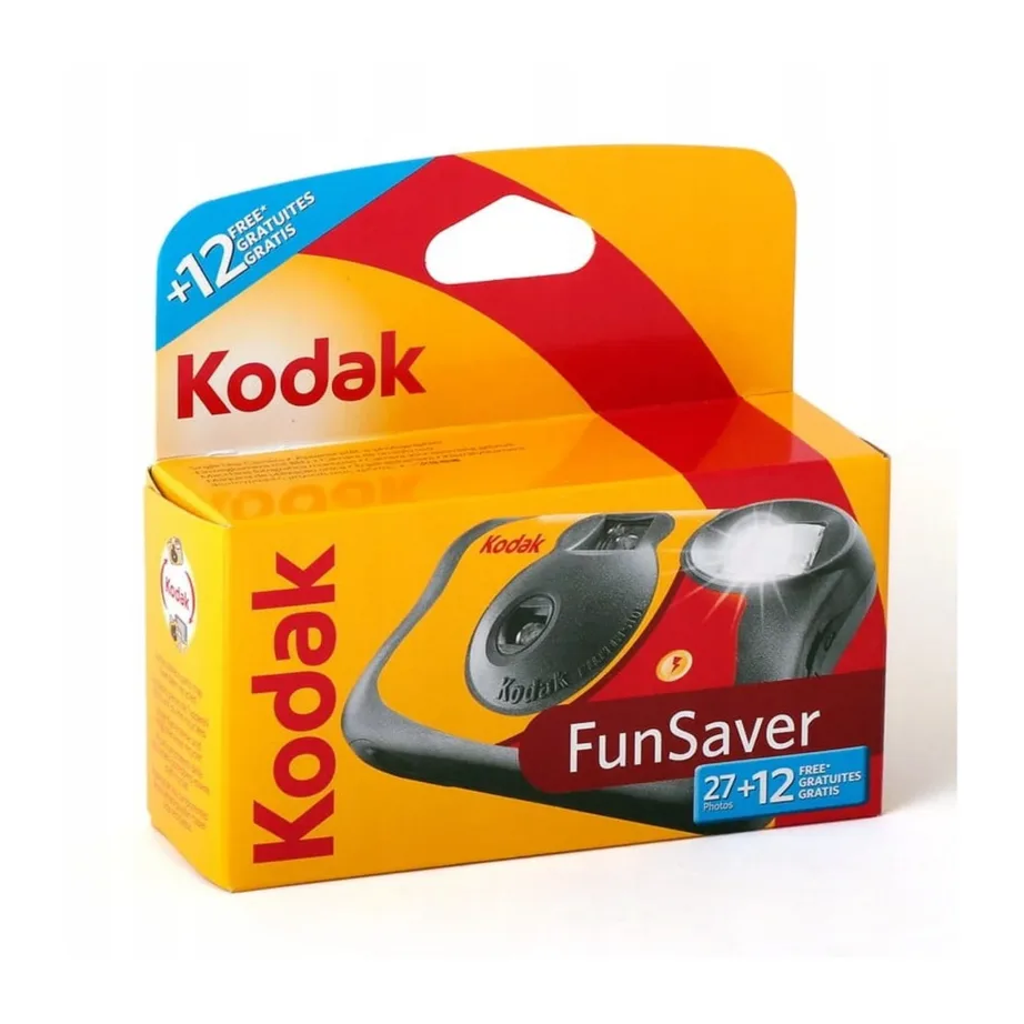 Kodak FUN Flash 39 pildiga ühekordne kaamera sisseehitatud välguga, ISO 400, 127x40x117 mm