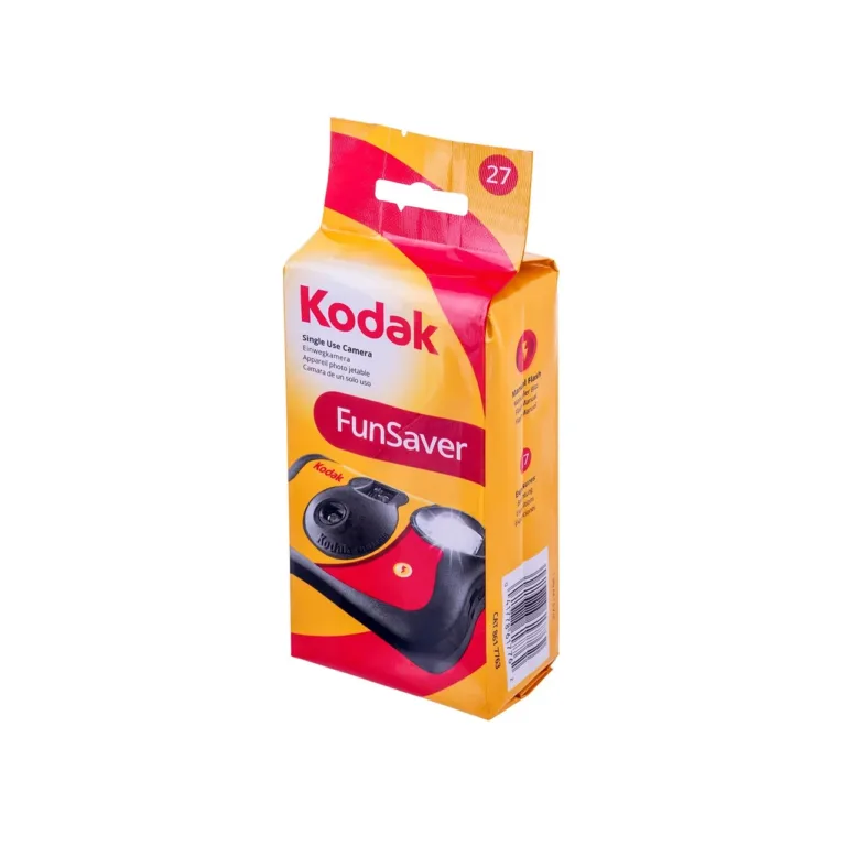 Kodak FunSaver 8617763 ühekordne 35 mm filmikaamera välguga, 27 fotot, ISO 400