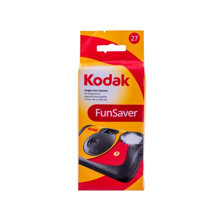 Kodak FunSaver 8617763 ühekordne 35 mm filmikaamera välguga, 27 fotot, ISO 400