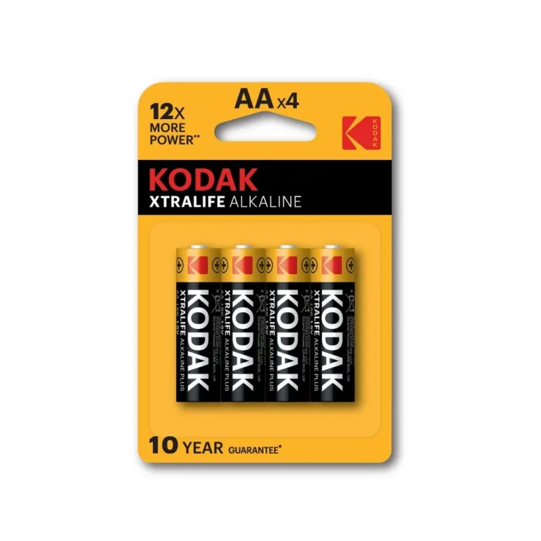 Kodak XTRALIFE 4×AA 2700mAh 1.5V leelispatareid, must/metallik, töötemperatuur -20–54°C