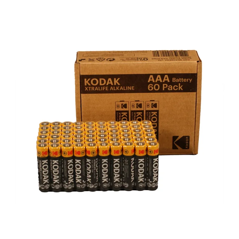 Kodak XTRALIFE 60×AAA 1,5V alkaalne patarei, 2700 mAh, metallic/must, mudel 30422643