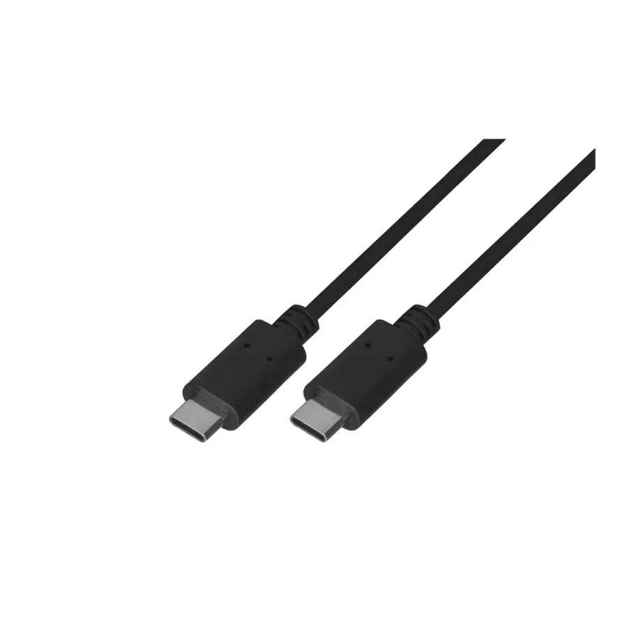 Lanberg CA-CMCM-10CU-0010-BK 1 m USB 2.0 USB-C M/M must, kullatud kontaktidega andmekaabel