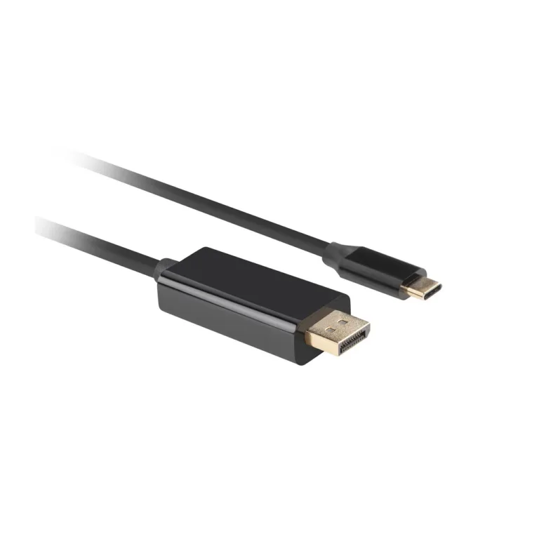 Lanberg CA-CMDP-10CU-0030-BK 3 m USB-C–DisplayPort 1.2 kaabel, must, 4K HDR