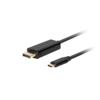 Lanberg CA-CMDP-10CU-0030-BK 3 m USB-C–DisplayPort 1.2 kaabel, must, 4K HDR