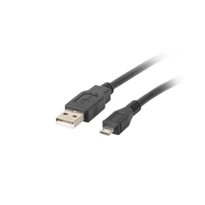 Lanberg CA-USBM-10CC-0010-BK 1 m must USB 2.0 Micro-USB B – USB A kaabel PVC mantliga
