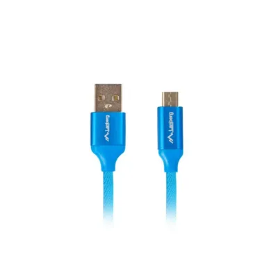 Lanberg CA-USBM-20CU-0010-BL 1 m sinine USB 2.0 A-isane – Micro-B-isane plastikkaabel
