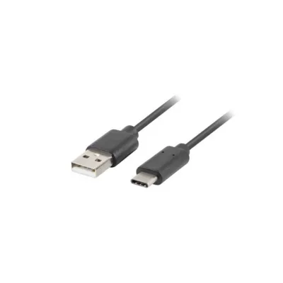 Lanberg CA-USBO-10CU-0005-BK 0,5 m USB 2.0 A–C must andmeedastuskaabel kullatud kontaktidega