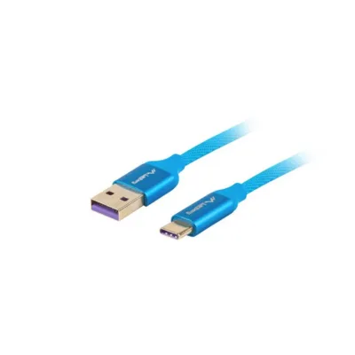 Lanberg CA-USBO-21CU-0010-BL 1 m sinine USB 2.0 A–C kaabel andmeedastuseks ja laadimiseks