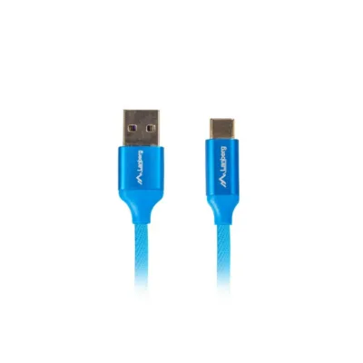 Lanberg CA-USBO-22CU-0005-BL 0,5 m USB 2.0 A–C sinine kullatud pistikutega andme- ja laadimiskaabel