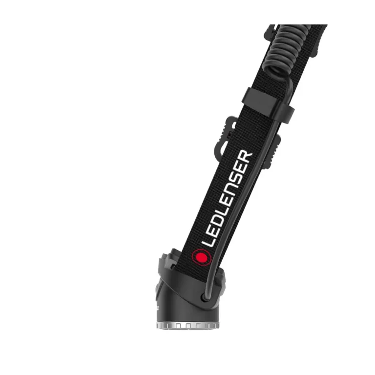 Ledlenser H8R 600 lm must/punane LED-pealamp, IPX4, 3400 mAh laetav aku, USB-laadija