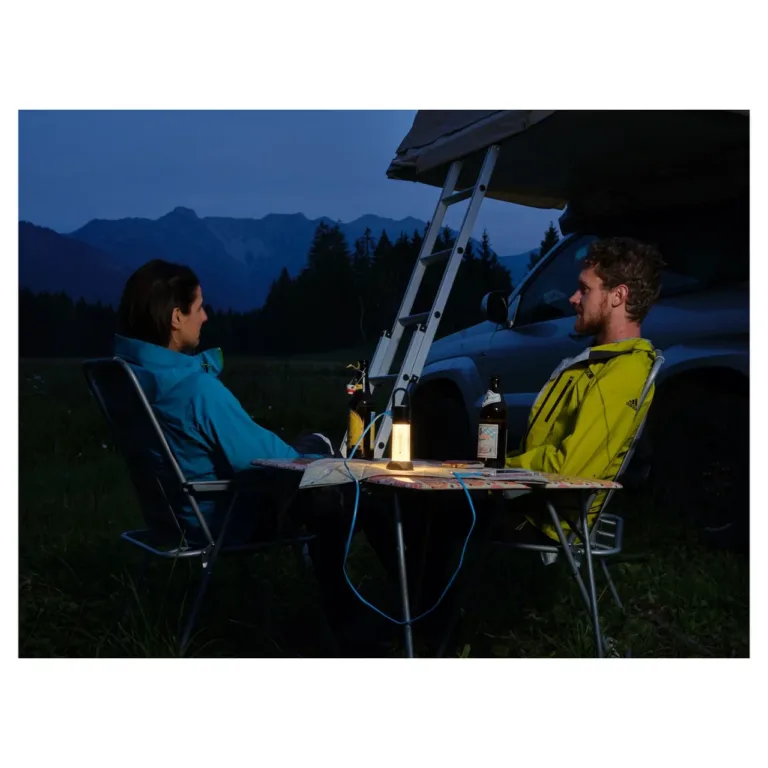 Ledlenser ML6 750 lm LED laetav matkalatern 200 h tööajaga, IP66, valge/must, konksuga
