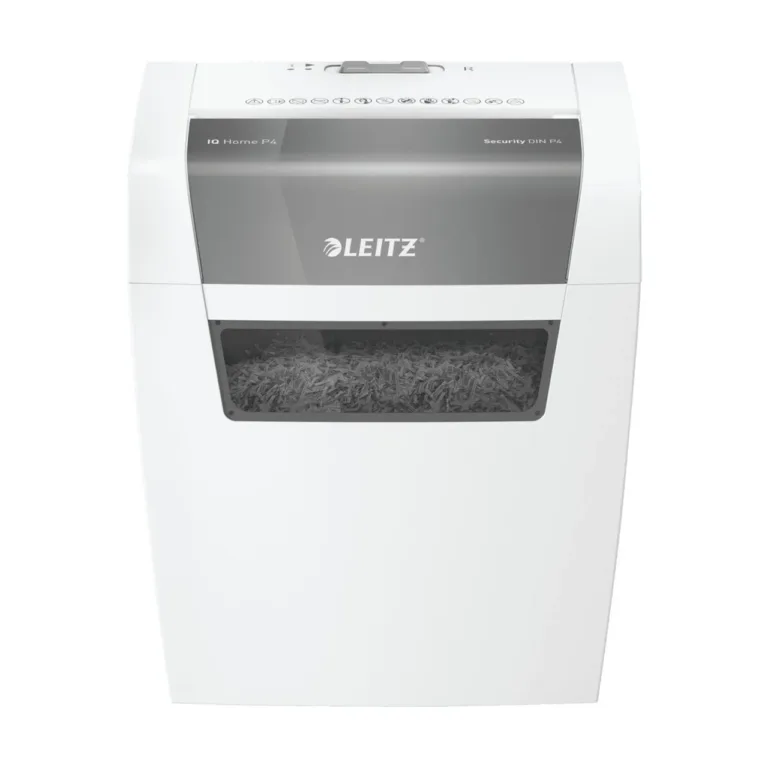 Leitz IQ Home 80340000 P4 ristlõikega 6-leheline valge paberihunt, 22 cm töölaius, 15L konteiner kodukontorisse