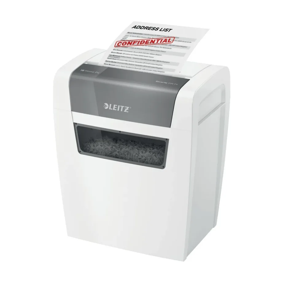 Leitz IQ Home 80340000 P4 ristlõikega 6-leheline valge paberihunt, 22 cm töölaius, 15L konteiner kodukontorisse – 3