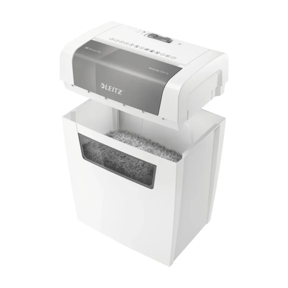 Leitz IQ Home 80340000 P4 ristlõikega 6-leheline valge paberihunt, 22 cm töölaius, 15L konteiner kodukontorisse – 4