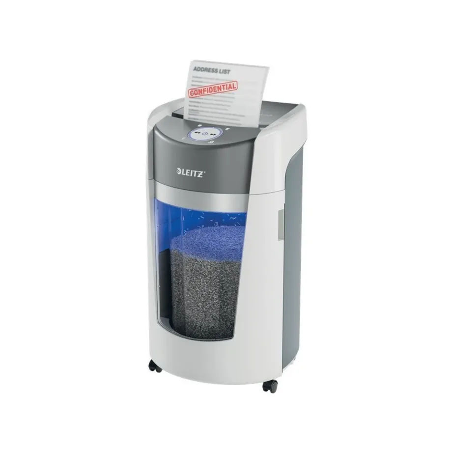 Leitz IQ OptiMax Office 83600000 hall kontori paberipurustaja 35 l ratastel