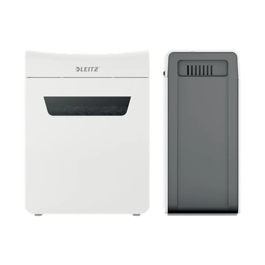 Leitz IQ Protect Premium 8X 8-lehelise P4 ristlõikega paberihunt, 14L mahutiga, hall/valge, mudel 80910000 – 8