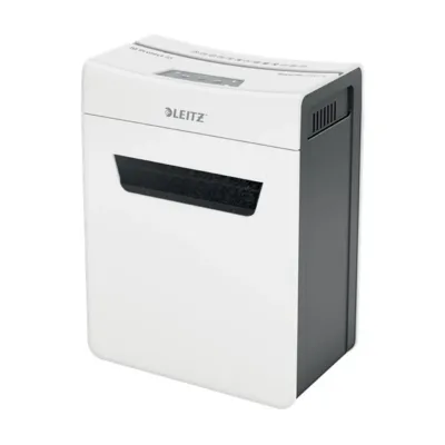 Leitz IQ Protect Premium 8X 8-lehelise P4 ristlõikega paberihunt, 14L mahutiga, hall/valge, mudel 80910000