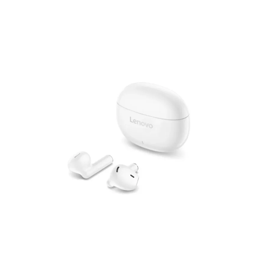 Lenovo E310 GXD1Q65145 valged TWS in-ear Bluetooth 5.3 kõrvaklapid, mikrofoniga, USB-C laadimine, muusika ja kõned, 33,6 g – 2