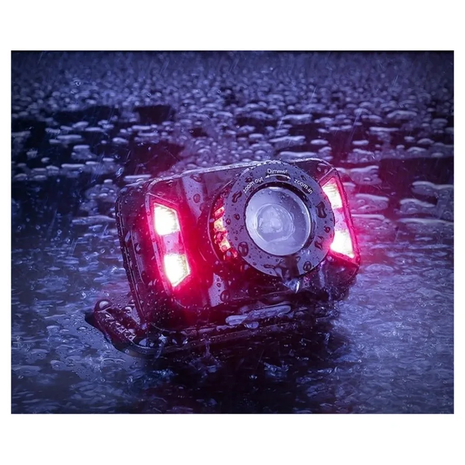 Libox LB0106 250lm laetav LED pealamp 5 režiimi ja anduriga, must löögikindel ABS korpus – 4