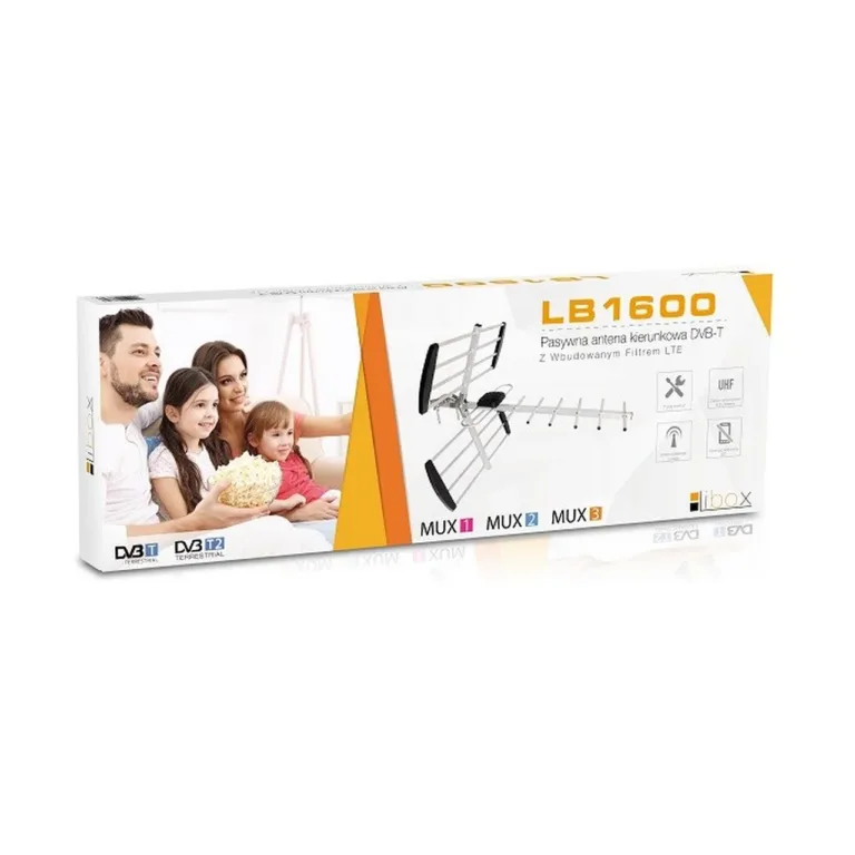 Libox LB1600 16-elementiline 18 dB LTE-filtriga alumiiniumist välisantenn DVB-T/T2 UHF/VHF, 1180x200x100 mm