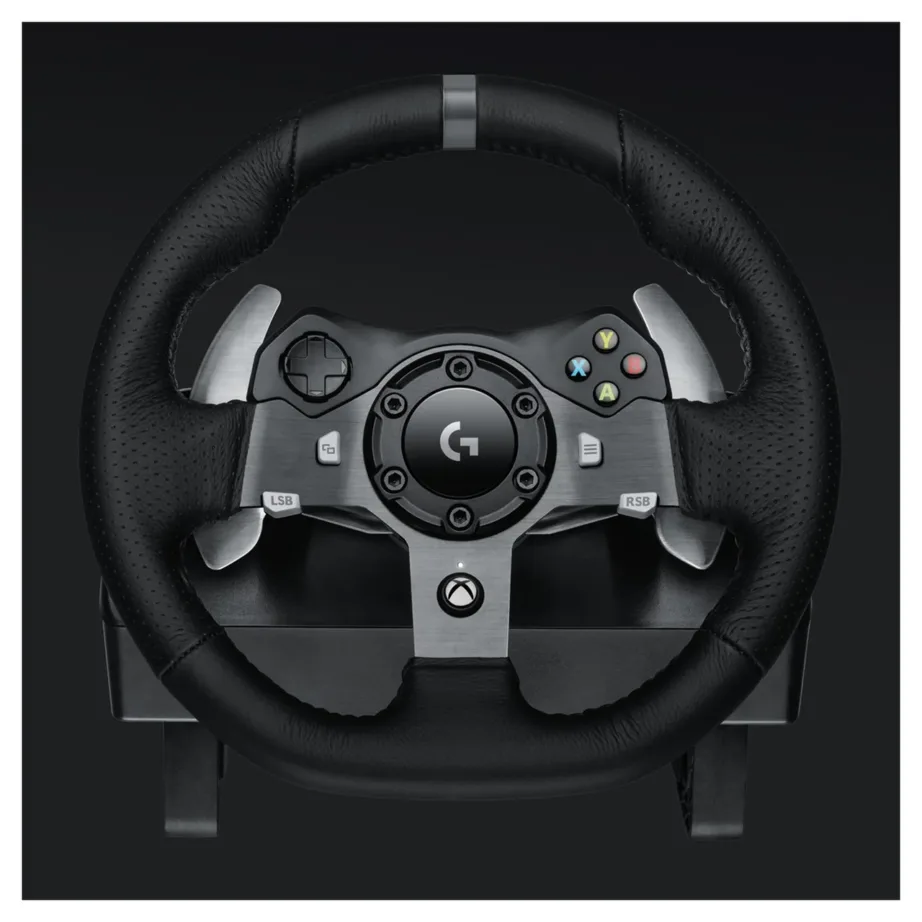 Logitech G G920 Driving Force 941-000123 rool ja pedaalid Xboxile ja PC-le, force feedback, USB, nahkkattega rool ja roostevabast terasest pedaalid – 5