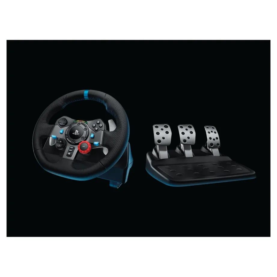 Logitech G29 941-000112 rool + pedaalid PlayStation 4/3 ja PC jaoks, USB, jõutagasiside, must – 12
