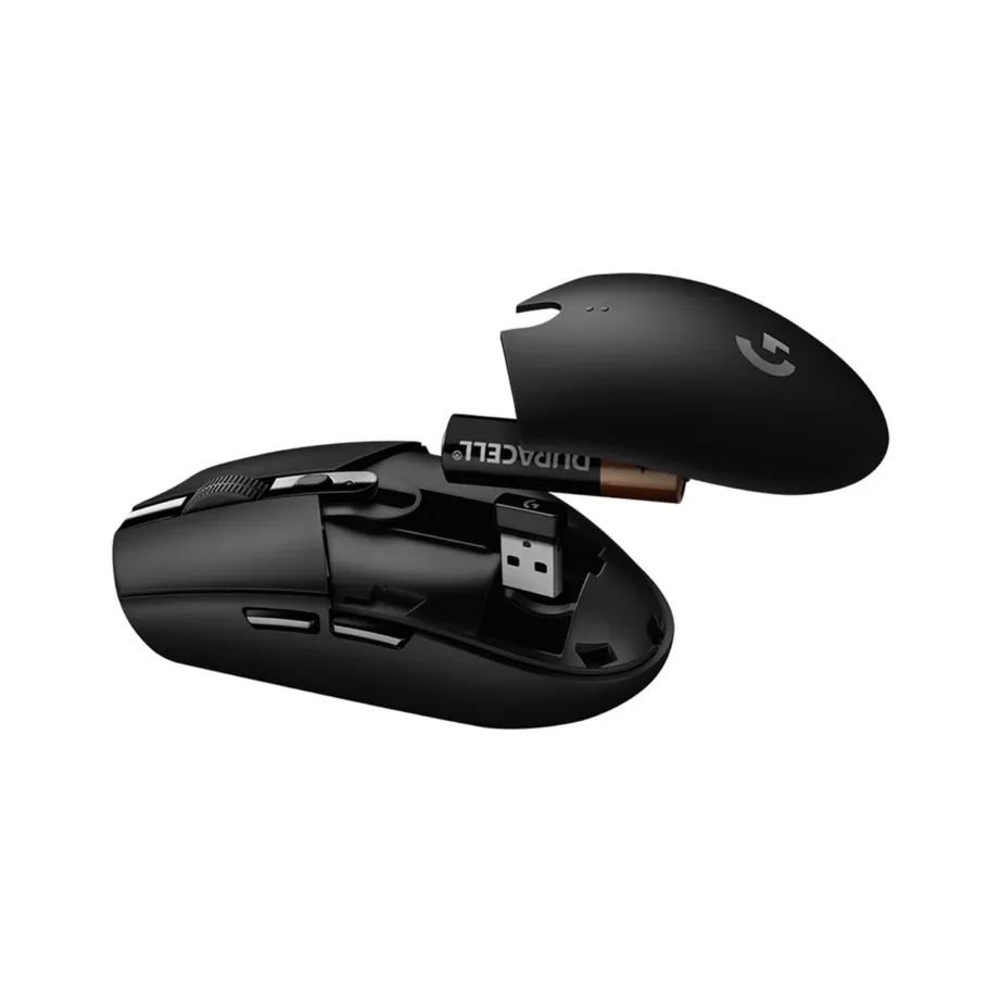 Logitech G305 LIGHTSPEED 12000 DPI must paremakäeline juhtmevaba mängurihiir, 6 programmeeritavat nuppu, RGB valgustus, 99 g, 250 h aku tööaeg, USB vastuvõtja – 6