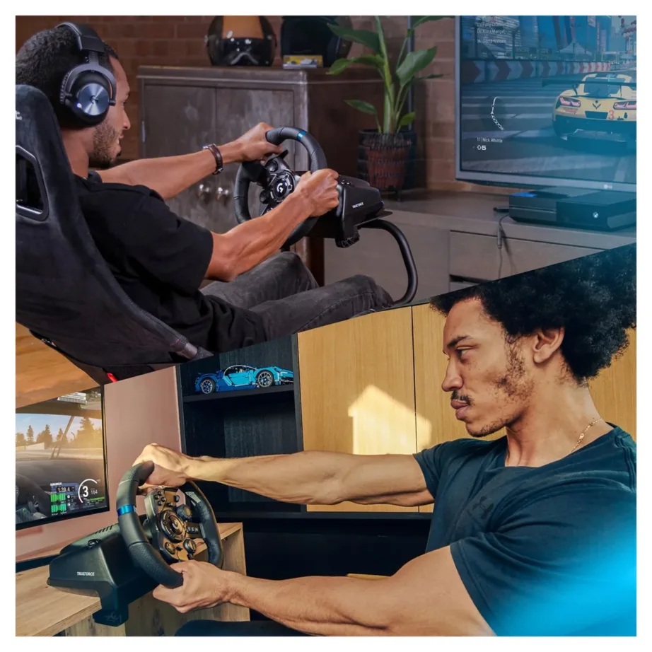 Logitech G923 900° rooliratas ja pedaalid Xbox Series X|S, Xbox One ja PC jaoks, USB ühendus, must – 2