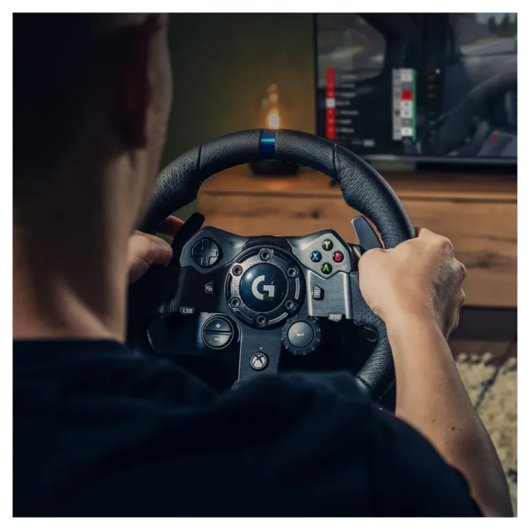 Logitech G923 900° rooliratas ja pedaalid Xbox Series X|S, Xbox One ja PC jaoks, USB ühendus, must