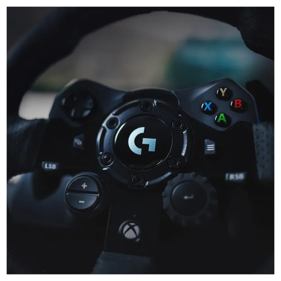Logitech G923 900° rooliratas ja pedaalid Xbox Series X|S, Xbox One ja PC jaoks, USB ühendus, must – 4
