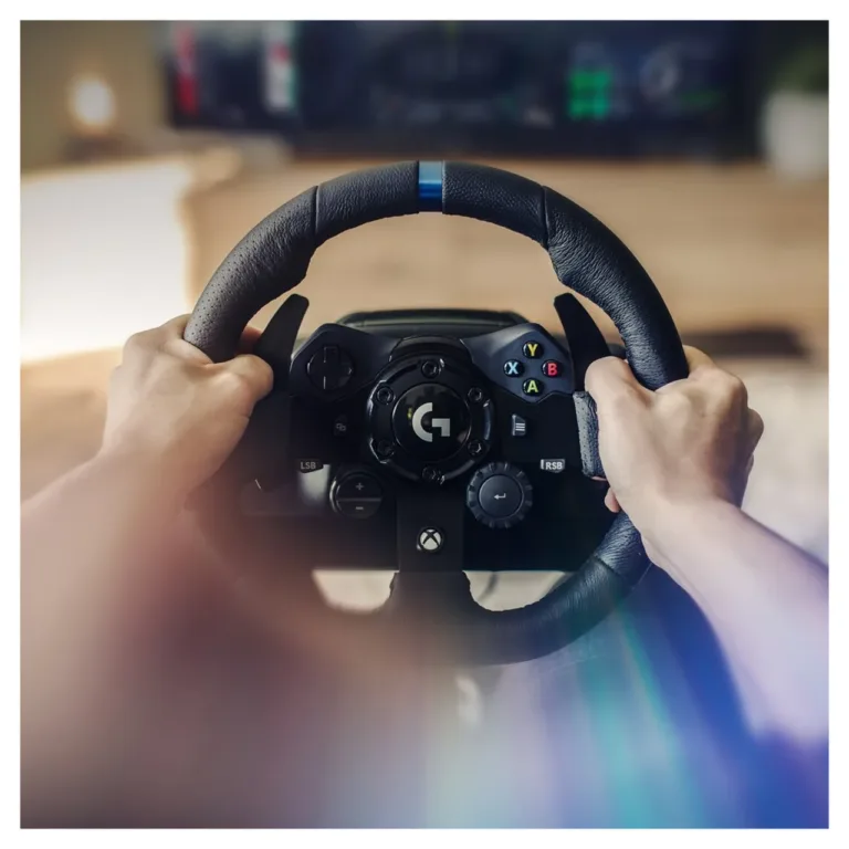 Logitech G923 900° rooliratas ja pedaalid Xbox Series X|S, Xbox One ja PC jaoks, USB ühendus, must