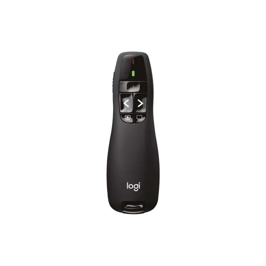 Logitech R400 15 m must juhtmevaba esitluspult laserpointeriga, USB-vastuvõtja, 2 AAA patareid – 3