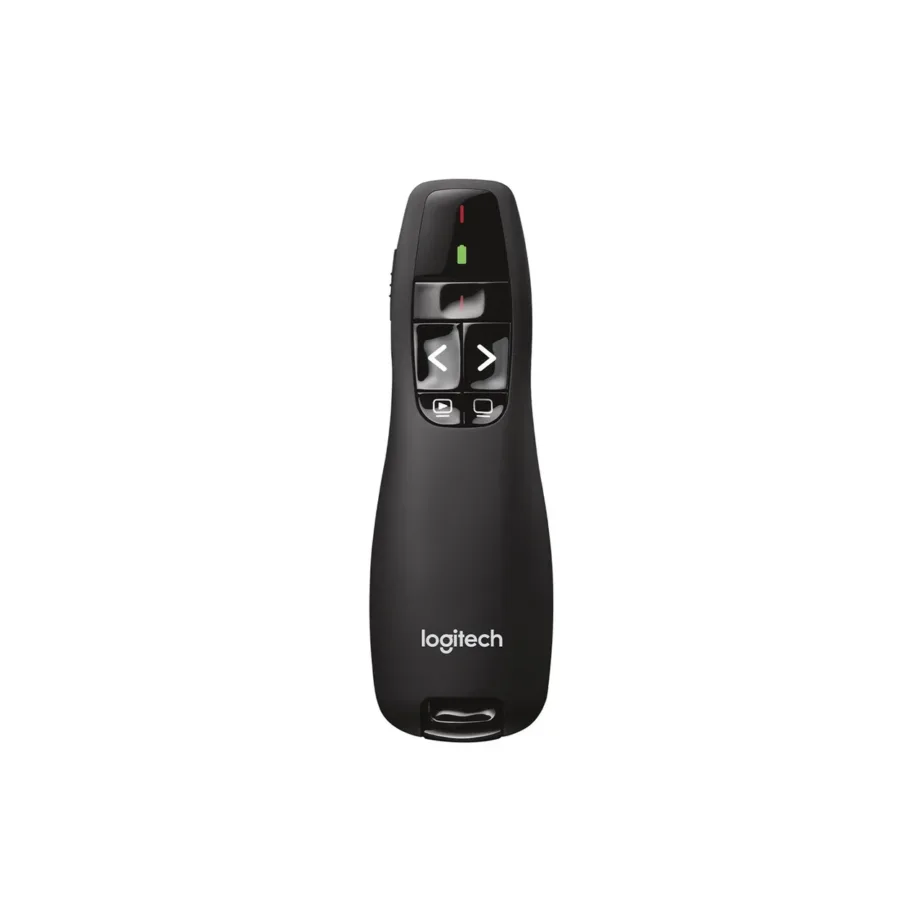 Logitech R400 15 m must juhtmevaba esitluspult laserpointeriga, USB-vastuvõtja, 2 AAA patareid – 6