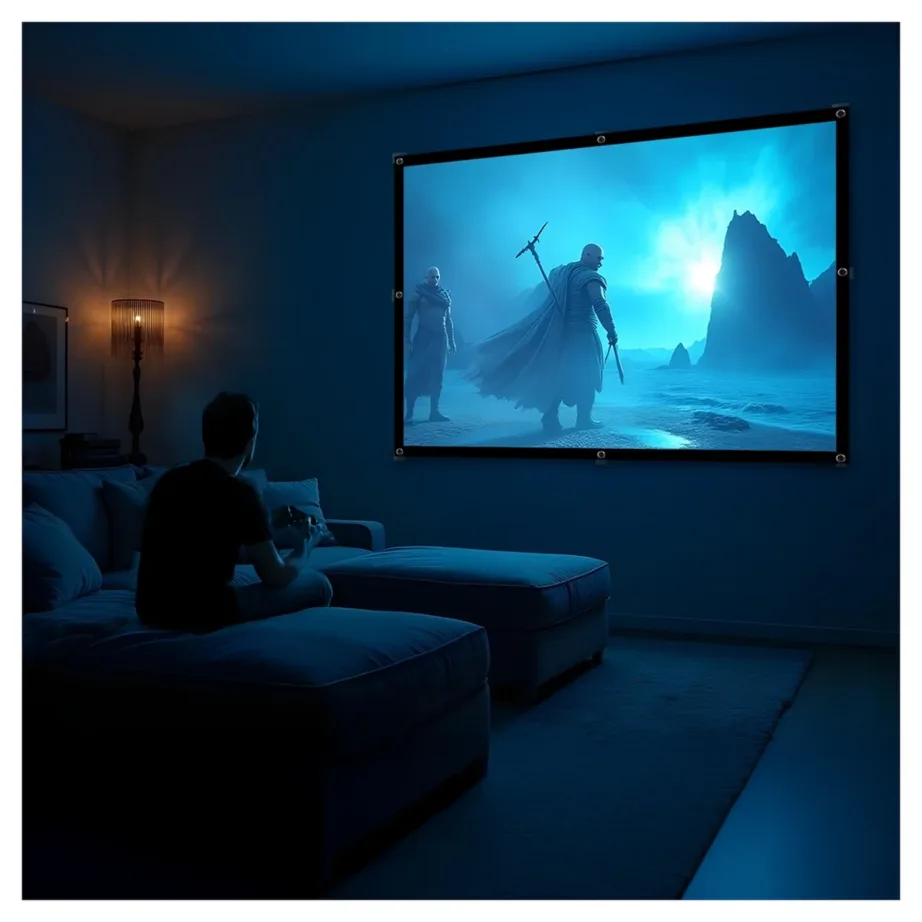 Maclean MC-166 84″ (175×131 cm) polüestrist riputatav/projektoriekraan 4:3 vaatenurgaga 179° – 5