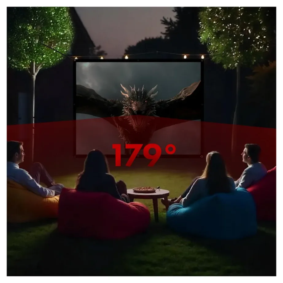 Maclean MC-166 84″ (175×131 cm) polüestrist riputatav/projektoriekraan 4:3 vaatenurgaga 179° – 6